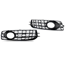Gloss Black Front Fog Light Grille Fog Lamp Grill For Audi A3 8P S Line 2009-2012