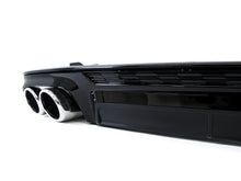 S6 Look Gloss Black Diffuser & Silver Exhaust Tips For Audi A6 C8 S-Line / S6 Sedan 2019-2024
