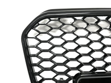Badgeless Honeycomb Front Bumper Grille Gloss Black For 2013-2016 Audi A5 S5 B8.5