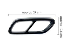 For 2022-2023 Mercedes Benz C-Class W206 Black Rear Exhaust Pipe Cover Trims