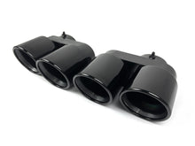 Black Exhaust Tips Tailpipe for BMW X5 G05 X6 G06 X7 G07 40i 2019-2024