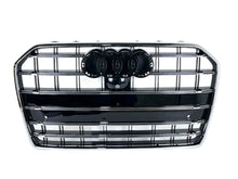 S6 Style Chrome Front Bumper Grille for Audi A6 C7 S6 2016–2018