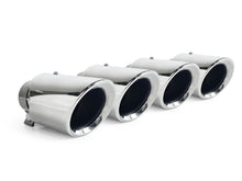 4x 62mm Universal Exhaust Tips Black/Chrome Clamp-On for Porsche Cayenne Macan Panamera