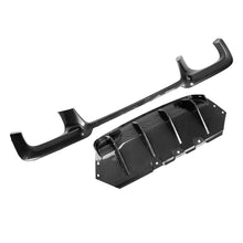 Carbon Style Rear Diffuser Bumper Lip For BMW F10 5 Series 535i M Sport 2010-2016