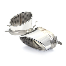 Silver Exhaust Tips Tailpipes For AUDI A4 A5 A6 A7 Refit To RS3 RS4 RS6 RS7