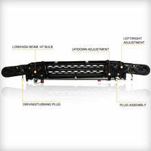 Led DRL Projector Headlights W/ Grille Front Lamp For 2007-2015 Toyota FJ Cruiser