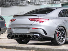 Black Rear Diffuser + Exhaust Tips for Mercedes CLA C118 CLA35 CLA45 CLA250 CLA200 AMG Pack 2021-2023 di115