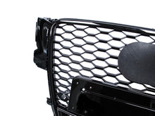 RS5 Style Front Honeycomb Grille Grill For Audi A5 S5 8B 2008-2012