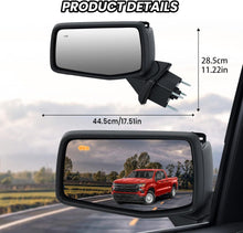 Left+Right Side Mirror Black For GMC Sierra 1500 Silverado 2019-2024 BSM Heated Blind Spot