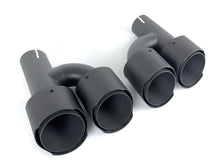 60mm Matte Carbon Fiber Exhaust Tips Muffler Tailpipe for Audi A4 A5 A6 A7