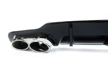 Rear Diffuser + Silver Exhaust Tips for Mercedes W204 C63 C300 AMG Pack 2012-2014 di145