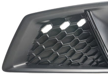 Pair Black Fog Light Grille Trim Covers For 2019 Audi A4 S-Line S4 Front Bumper