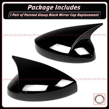 For 2022-2026 Honda Civic M Wing Style Gloss Black Side Mirror Cover Caps W/O Light