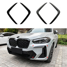 Carbon Black Front Bumper Side Air Vent Trim For BMW X3 X4 G01 G02 M Sport 2022-2023