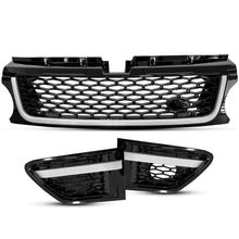 Front Black Upper Grille w/ Air Side Vents For Range Rover Sport L320 2010-2013