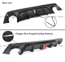Forged Carbon Fiber Rear Diffuser w/ LED Light for Infiniti Q50 2018 2019 2020 2021 2022 2023 2024