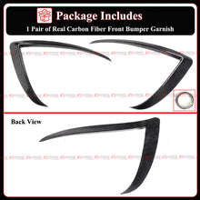 For 2022-2025 Tesla Model X Full Carbon Fiber Front Bumper Fog Light Garnish Trim