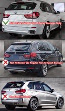 Gloss Black Rear Bumper Diffuser W/Corner Extension For BMW X5 F15 M Sport 2015-2018
