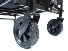 Utility Wagon Cart Trolley Handcart Foldable Black for Beach & Camping & Picnic cp11