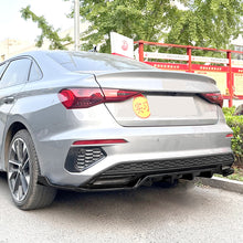 Rear Bumper Lower Lip Splitter for Audi A3 8Y Sedan S-line 2022-2025