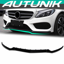 3pcs Gloss Black Front Lip Molding Trim For Mercedes W218 CLS CLS400 CLS550 2015-2018