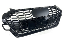 Honeycomb Black Front Grille for 2020-2024 Audi A4 B9 Sline S4