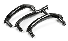 3PCS Carbon Fiber Look Inner Door Handle Panel Pull Trim For BMW X5 F15 X6 F16 2014-2018