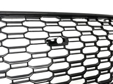 Gloss Black Badgeless Honeycomb Front Black Grille for Audi A5 S5 2017 2018 2019