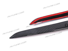 Carbon Fiber ABS Front Fog Light Trim Cover Eyebrow Covers Fit Tesla Model Y 2020 2021 2022 te12