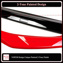 For 2025 Up Honda Civic Yofer Rallye Red Black 2 Tone Front Bumper Lip Splitter