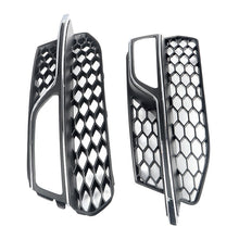 Chrome Front Fog Light Grill Cover For AUDI A3 8V S-Line S3 2013-2016