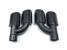 Black/Silver Dual Exhaust Tips Tail Pipes For Audi A3 8P 8V A4 B8 B9 A5 A6 Q5 TT 2.0T