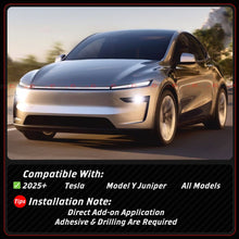 For 2025-2026 Tesla Model Y Juniper Yofer Design Gloss Black Side Skirt Extension
