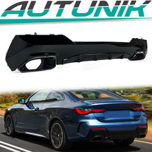 Gloss Black Rear Diffuser w/ Exhaust Tips For BMW G22 G23 430i M440i M Sport 2021-2025