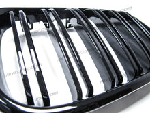 Gloss Black Front Kidney Grille Dual Slats for BMW X3 G01 X4 G02 2018-2021