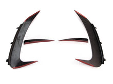 For 2022+ Mercedes C W206 S206 AMG Sport Rear Bumper Canards Side Air Vent Trims Glossy Black