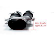 E53 Style Black Diffuer w/ Round Twin Exhaust Tips for Mercedes E W213 Sedan Wagon E300 E400 E550 AMG 2017-2020