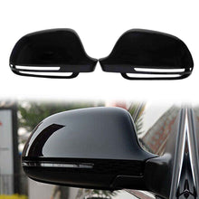 Gloss Black Mirror Cover Caps for Audi A3 8P A4 B8 A5 A6 C6 Q3 (No Side Assist)