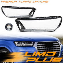 L+R Clear Headlight Lens Covers Pair for Audi Q7 2016 2017 2018 2019 LED & Matrix LED Lights