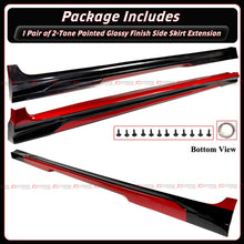 For 2025-2026 Toyota Camry CTM Supersonic Red Black 2-Toned Side Skirt Extension