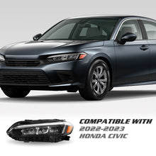 LED Left Driver Headlight LH Assembly for Honda Civic 2022-2024