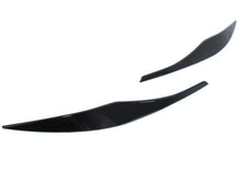 Eyebrow Cover Trim Headlight Eyelids Glossy Black Fits For BMW 3 Series E90 E91 2005-2012 bm204