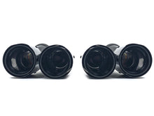 Pair Exhaust Tips Pipe Carbon Fiber For 2017-2024 BMW G30 530I 540I M-Sport