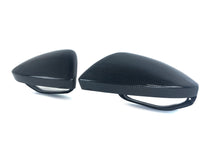 Real Carbon Fiber Mirror Cover Caps Replace for Audi A6 S6 RS6 A7 S7 RS7 C8 2019-2023 2024 w/o Lane Assist