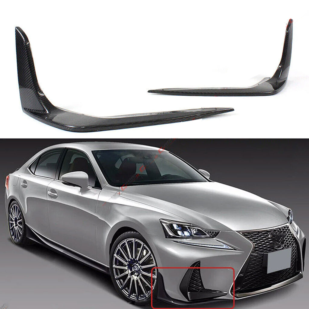Carbon-Fiber Side Splitter of front bumper for Lexus IS(2017-2020)