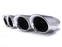 Shiny Silver Exhaust Tips Tailpipe For Porsche 958.2 Cayenne 92A 2015-2018 V6 V8 et97