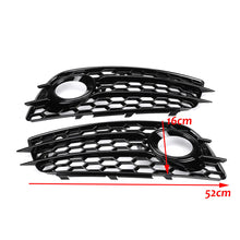 HONEYCOMB Fog Light Lamp Cover Grille Audi A4 B8 S-Line S4 Bumper 2009-2012