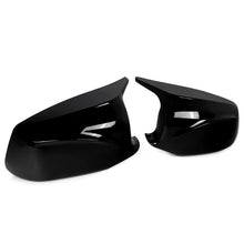 Gloss Black Side Mirror Cover Caps Replacement For BMW 5 Series F10 F11 2011-2013 Pre-LCI