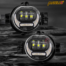 Pair LED Fog Lights with DRL for 2002-2008 Dodge Ram 1500 & 2003-2009 Ram 2500 3500