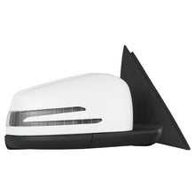 White Right Passenger Side Heated Mirror Power Fold for Mercedes W204 2011-2014 W/O Bland Spot